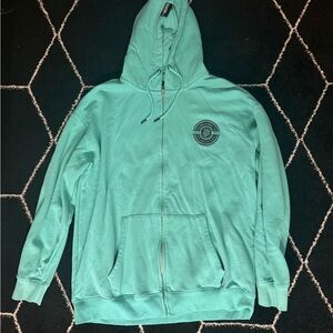 Mint Green Dixxon Zip-Up Hoodie